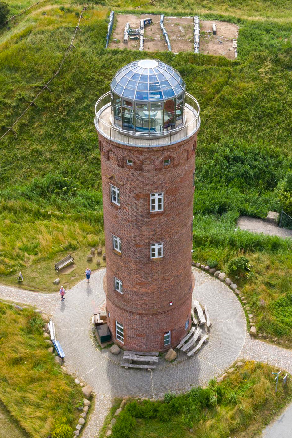 50-DJI_0334 Zwei Leuchtt&uuml;rme und ein Peilturm am Kap Arkona